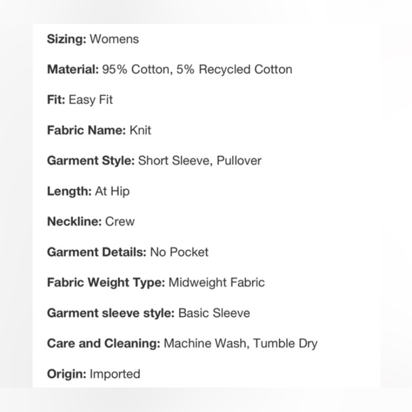 KBB by KAHLANA Oversized Cropped Boxy Short Sleeve T-Shirt 'The Trice Tee' XL - Picture 7 of 7